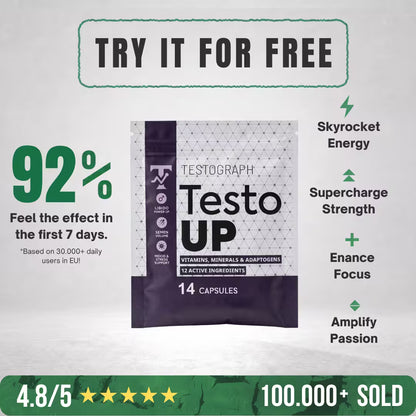 TestoUP - 7 Day Sample | 14 Capsules